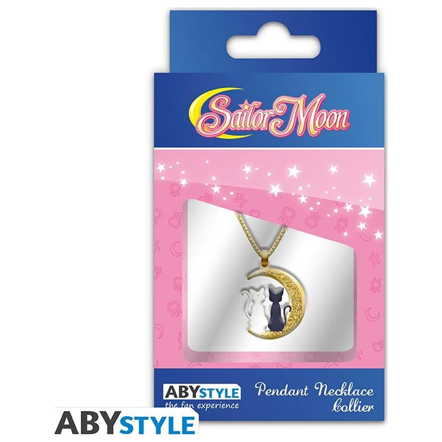 Sailor Moon Cats na Mesiaci náhrdelník s príveskom produktová fotografia