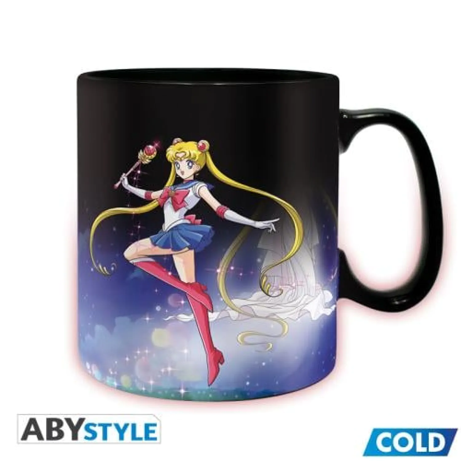 SAILOR MOON - Sailor & Chibi - Hrnček meniaci farbu 460ml produktová fotografia