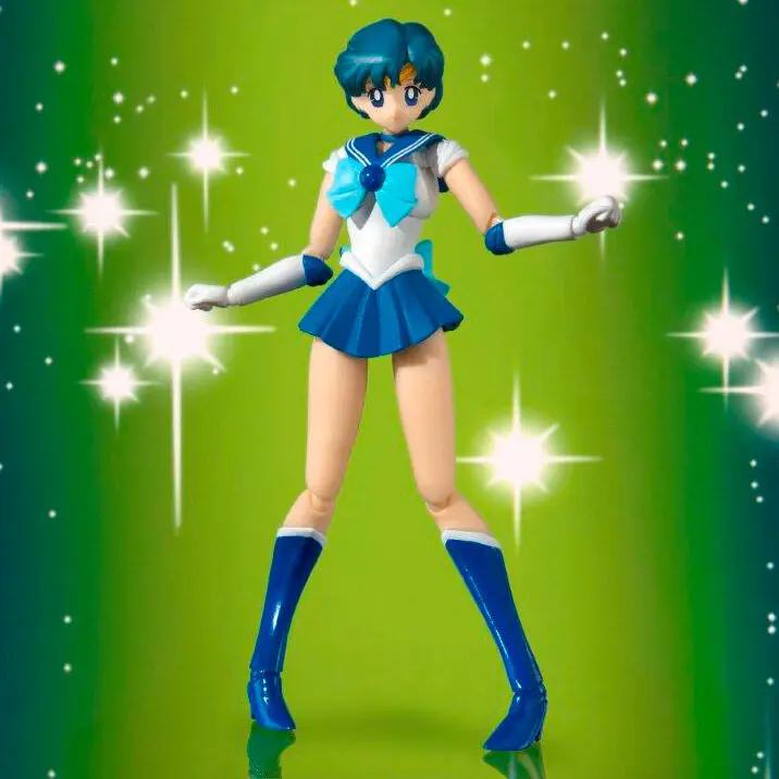 Sailor Moon S.H. Figuarts akčná figúrka Sailor Mercury Animation Color Edition 14 cm produktová fotografia