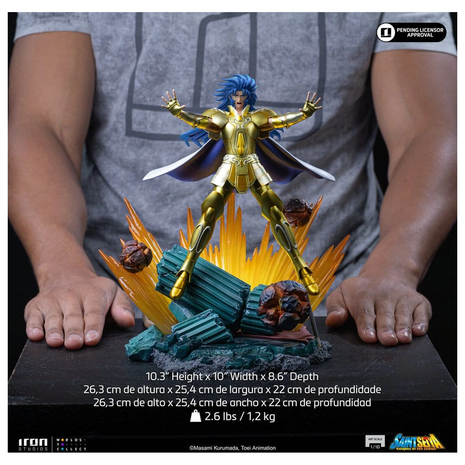 Saint Seiya Art Scale Socha 1/10 Gemini Saga 26 cm produktová fotografia
