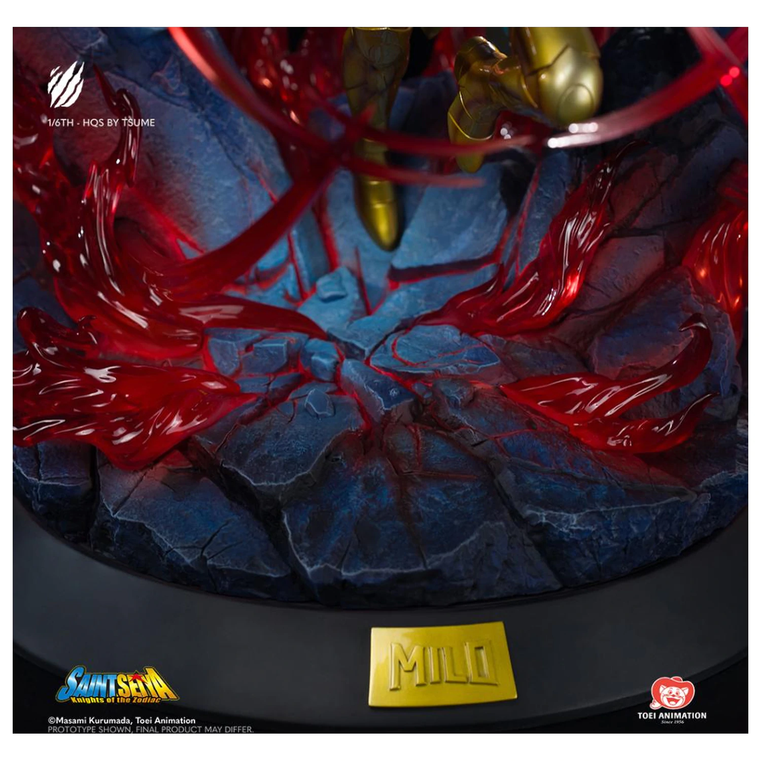 Saint Seiya Socha Scorpio Milo HQS 1/6 Od Tsume 62cm produktová fotografia