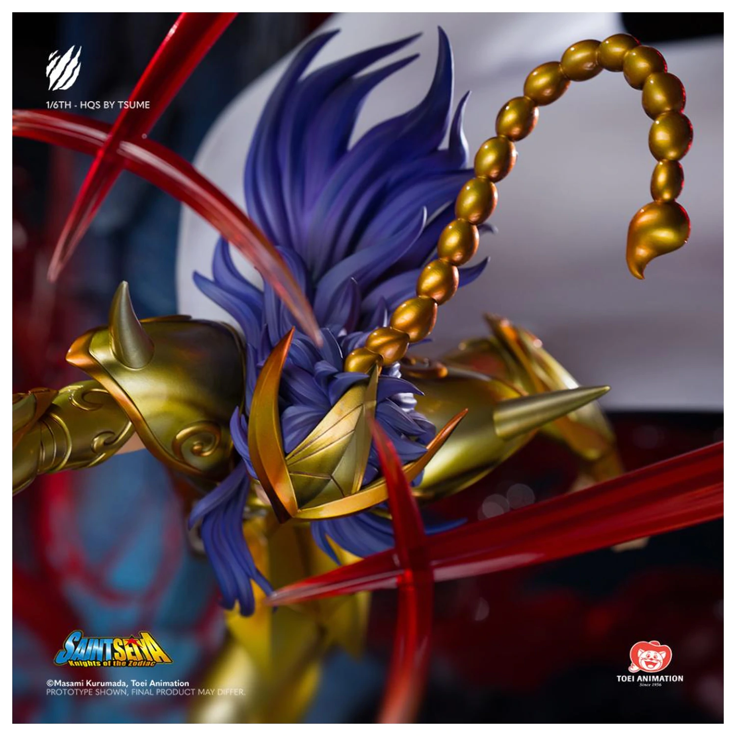 Saint Seiya Socha Scorpio Milo HQS 1/6 Od Tsume 62cm produktová fotografia