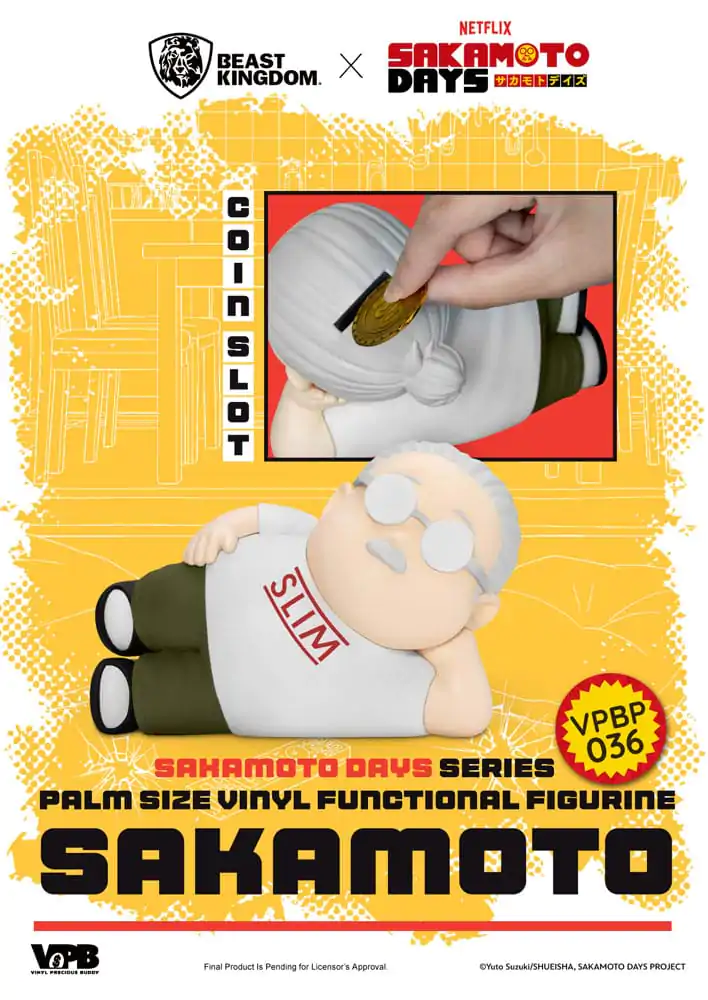 Sakamoto Days Piggy Vinyl Prasiatko Taro Sakamoto 14 cm produktová fotografia