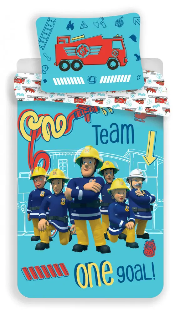 Fireman Sam súprava obliečok na paplón 140x200cm, 70x90cm produktová fotografia