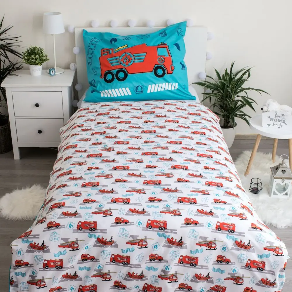 Fireman Sam súprava obliečok na paplón 140x200cm, 70x90cm produktová fotografia