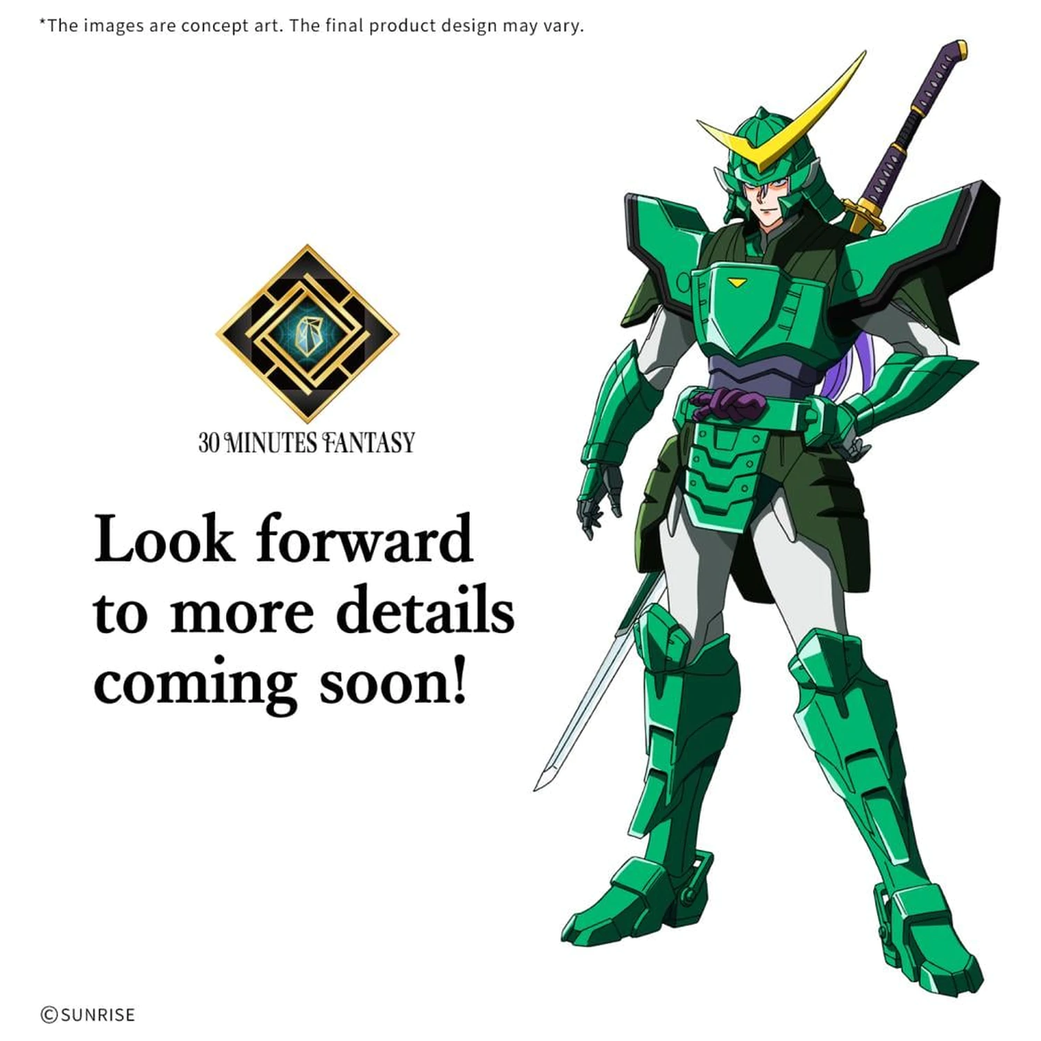 Samurai Trooper - 30MF Yoroi-Shinden Samurai Troopers Light Plastikový model Kit produktová fotografia