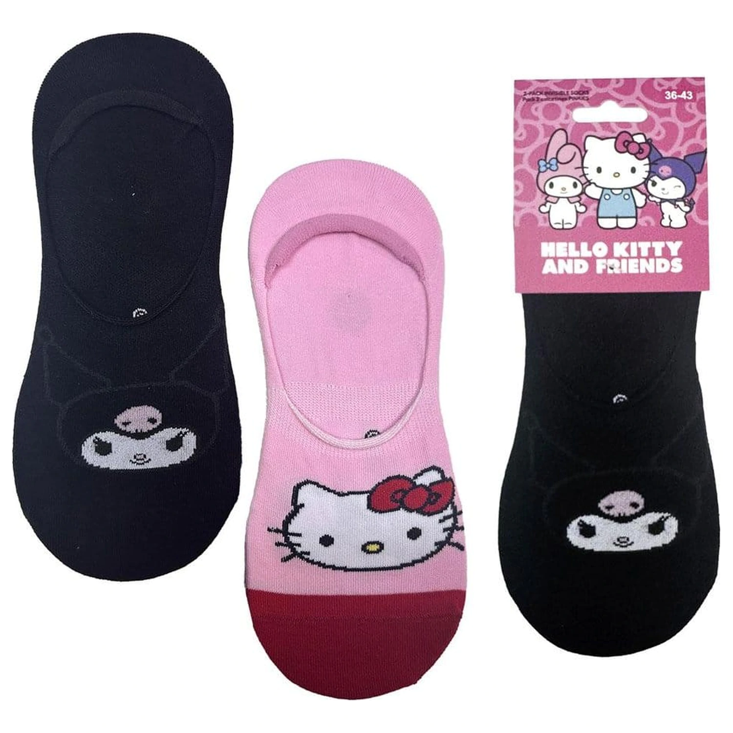 Sanrio Ponožky 2-Balenie Hello Kitty Pinkies 36-43 produktová fotografia