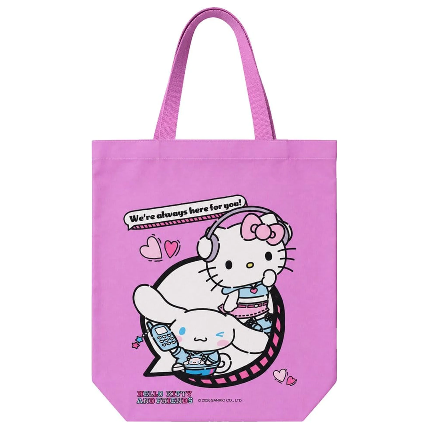 Sanrio Tote taška Hello Kitty & Friends Pop Style 34 x 43 cm produktová fotografia