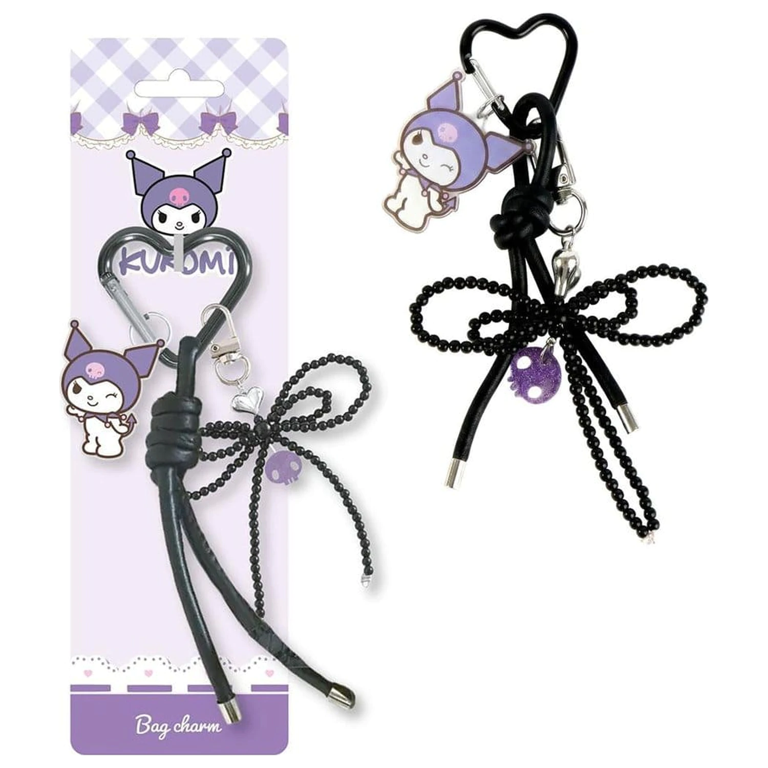 Sanrio prívesok na kľúče Hello Kitty Kuromi produktová fotografia