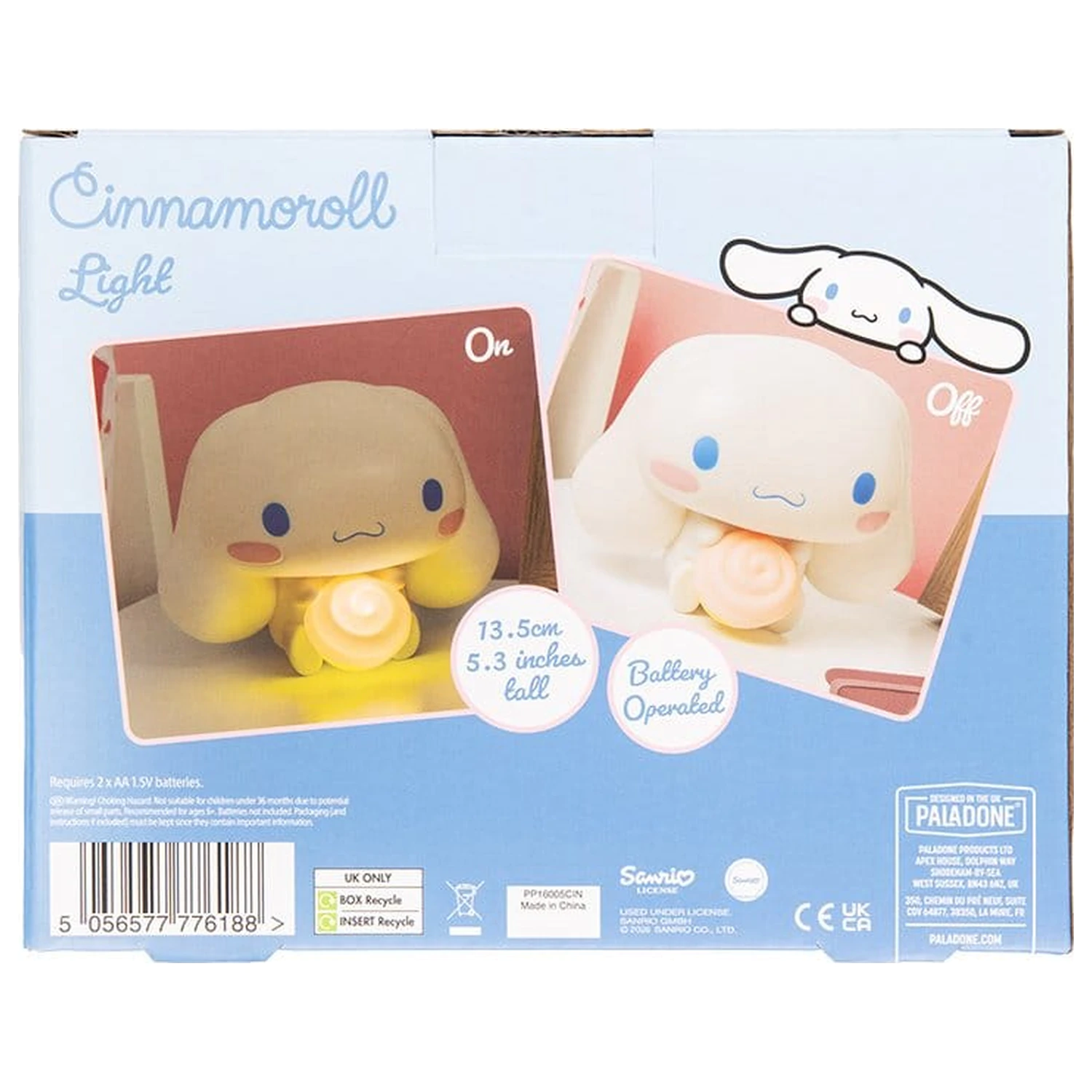 Sanrio GloBuddies Svetlo Cinnamoroll 14 cm produktová fotografia