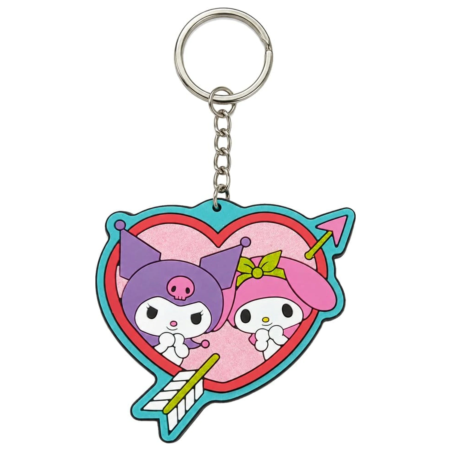 Sanrio gumená kľúčenka Kuromi & My Melody 6 cm produktová fotografia