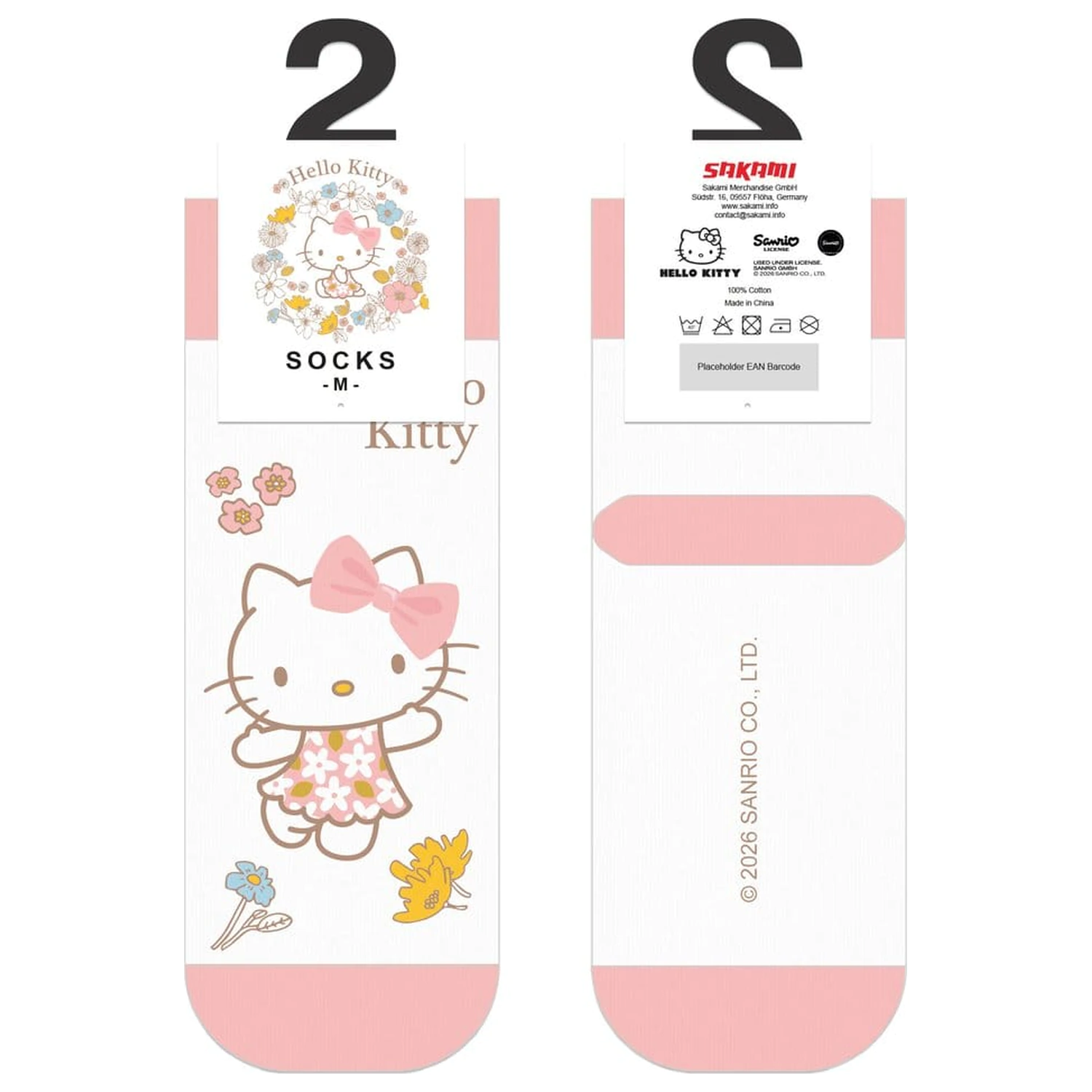 Sanrio Ponožky Hello Kitty Buttercream krátke 36-40 produktová fotografia