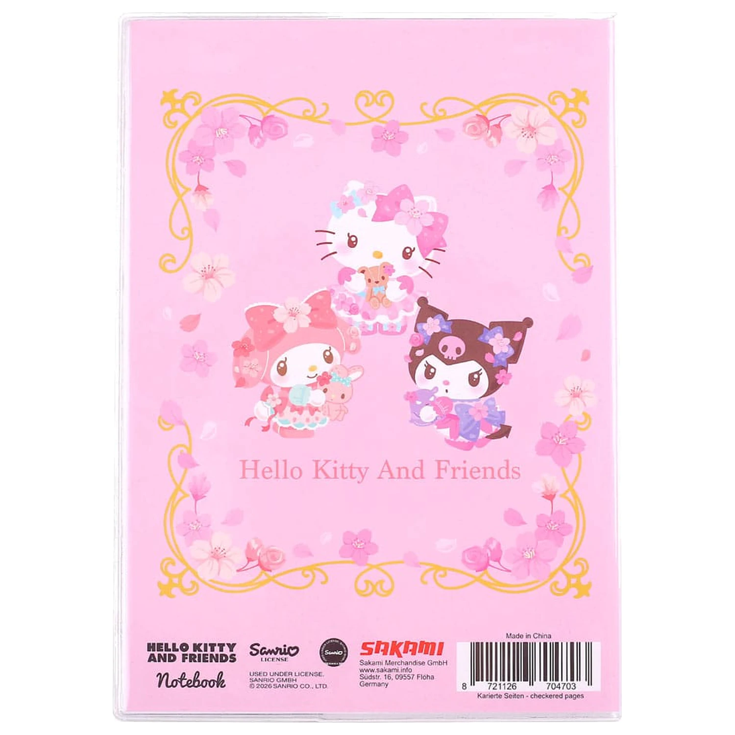 Sanrio Zápisník Hello Kitty & Friends Sakura Series Holographic Checkered produktová fotografia