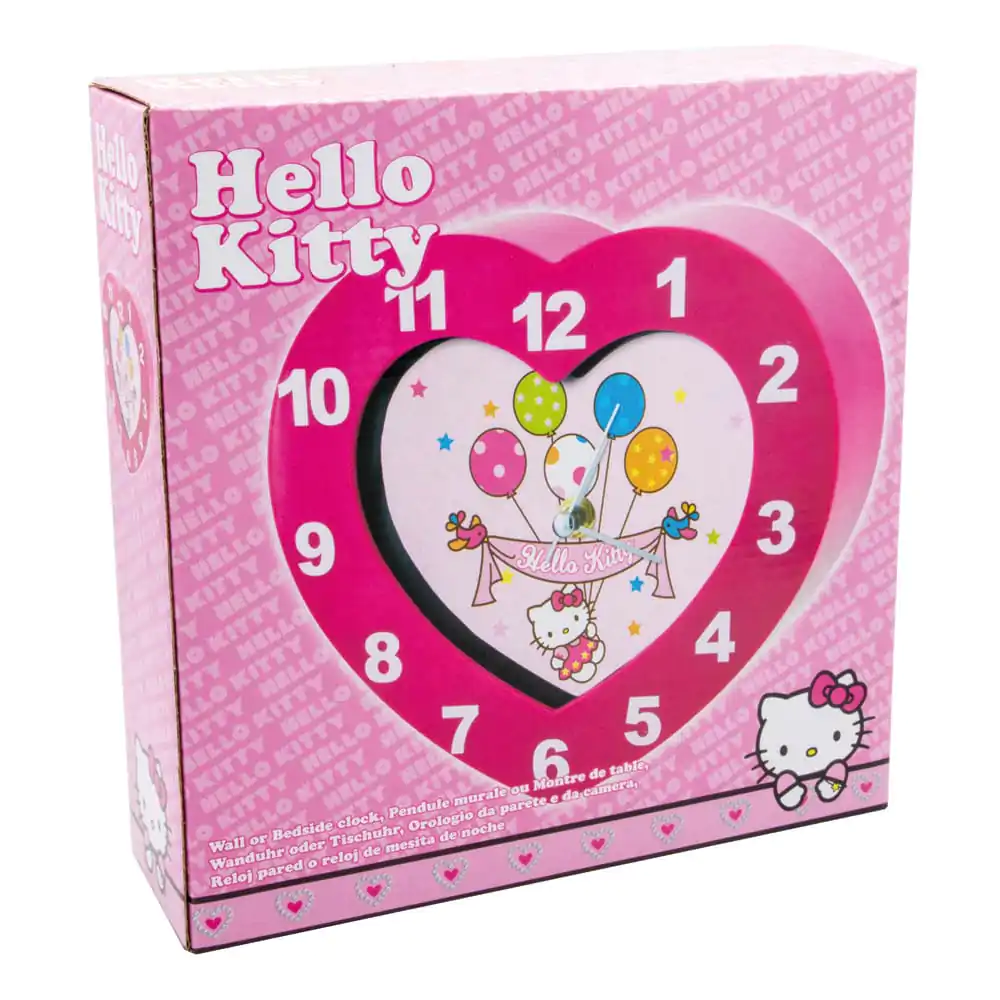 Sanrio Nástenné Hodiny Hello Kitty v tvare srdca produktová fotografia