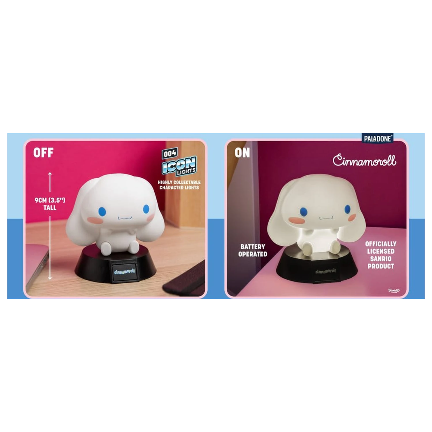 Sanrio Icon Svetlo Cinnamoroll 9 cm produktová fotografia