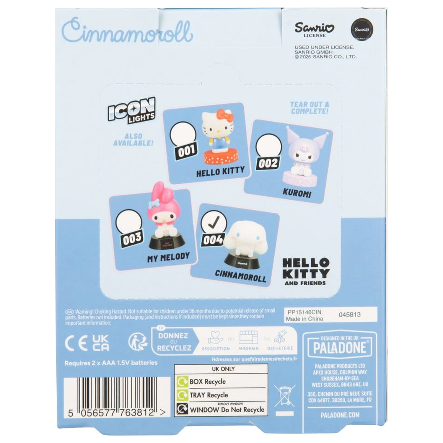Sanrio Icon Svetlo Cinnamoroll 9 cm produktová fotografia