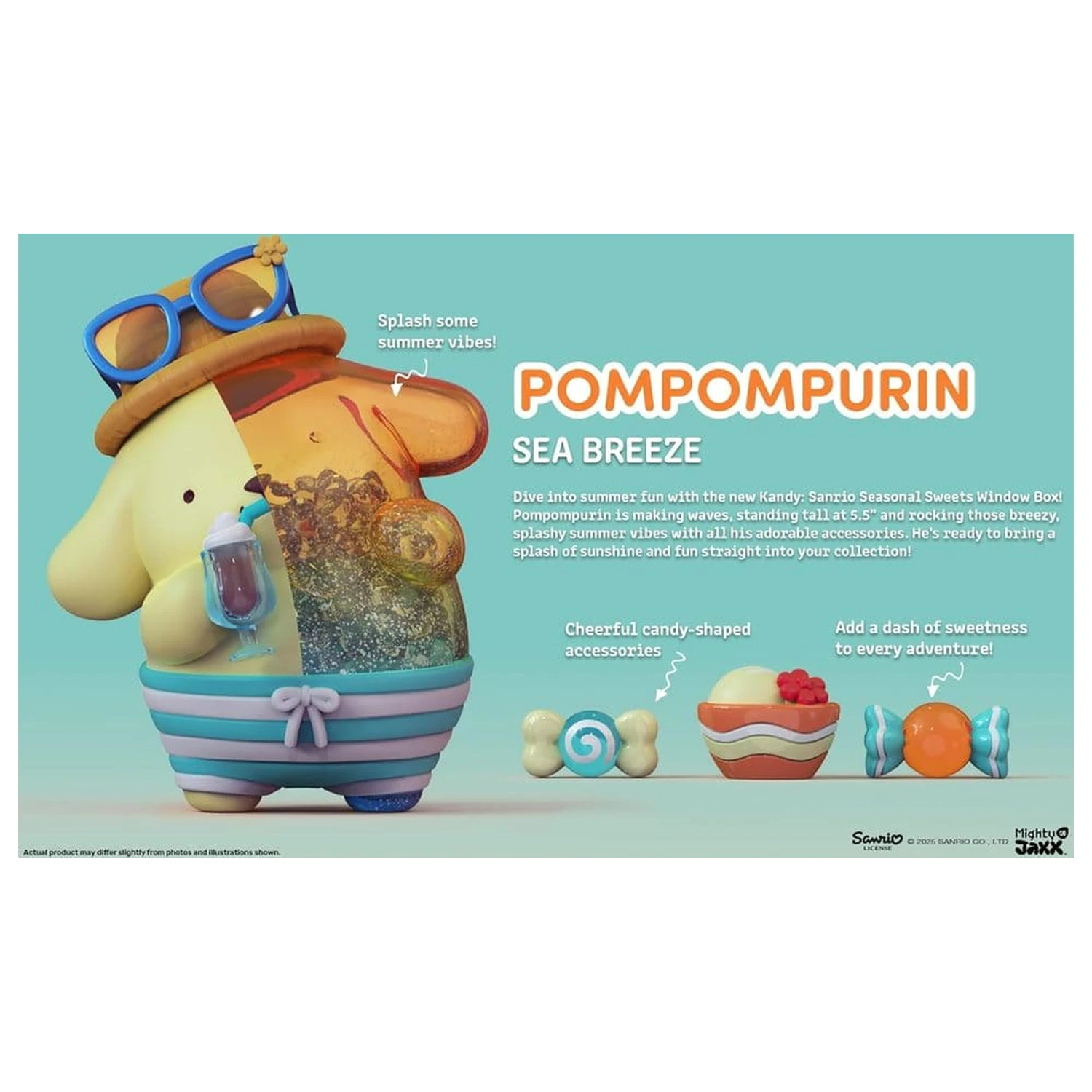 Sanrio Kandy Pompompurin Sea Breeze Series 15 cm produktová fotografia