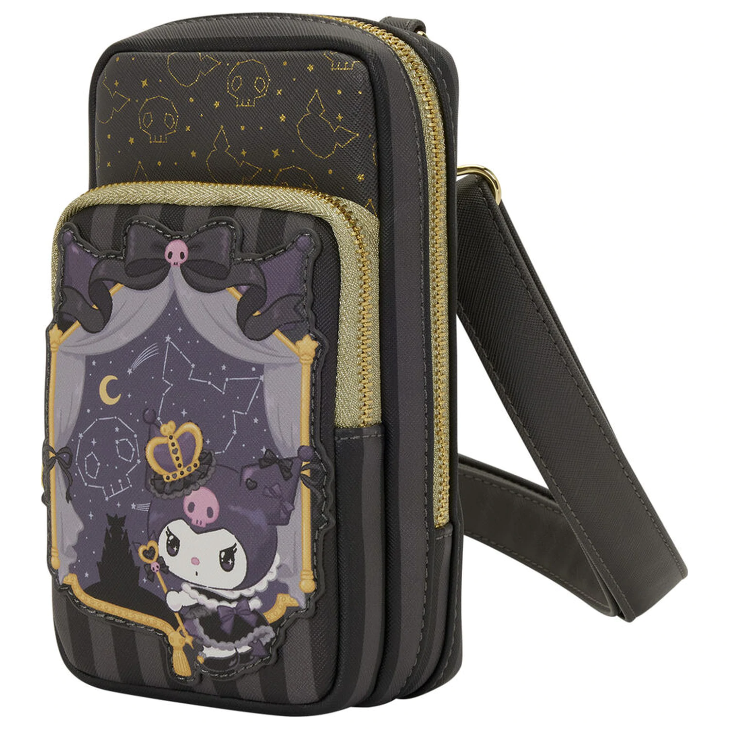 Loungefly Hello Kitty Kuromi 20th Anniversary taška cez rameno + peňaženka produktová fotografia