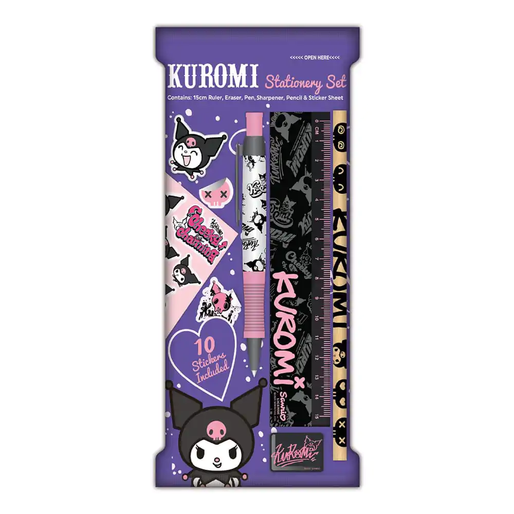Sanrio Súprava písacích potrieb balenie 6 kusov Kuromi produktová fotografia