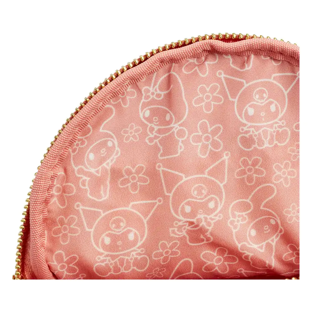 Sanrio by Loungefly crossbody kabelka Kuromi & My Melody Skulls and Flowers produktová fotografia