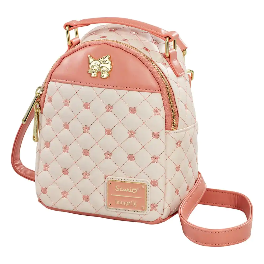 Sanrio by Loungefly crossbody kabelka Kuromi & My Melody Skulls and Flowers produktová fotografia
