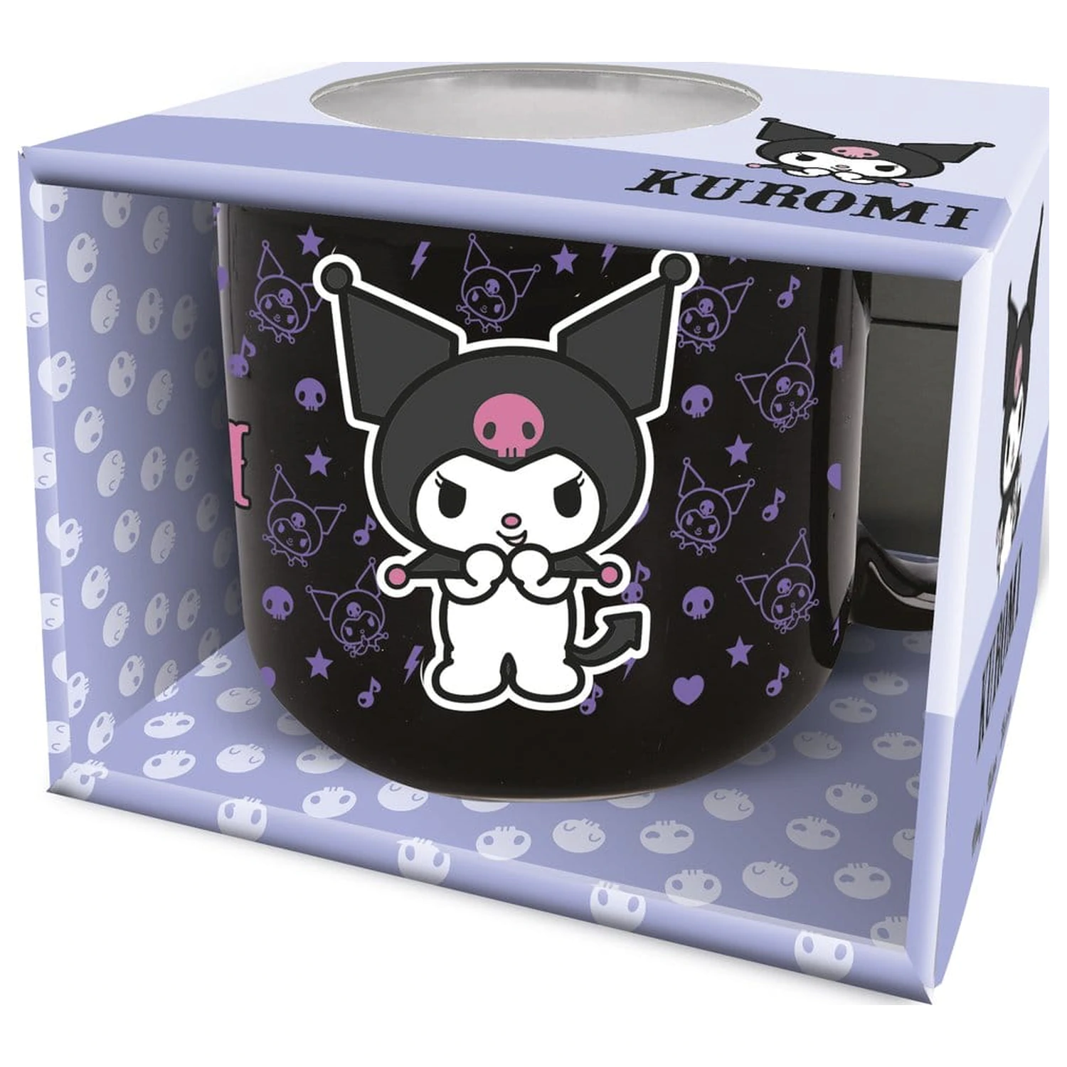Sanrio Hrnček Kuromi 414 ml produktová fotografia