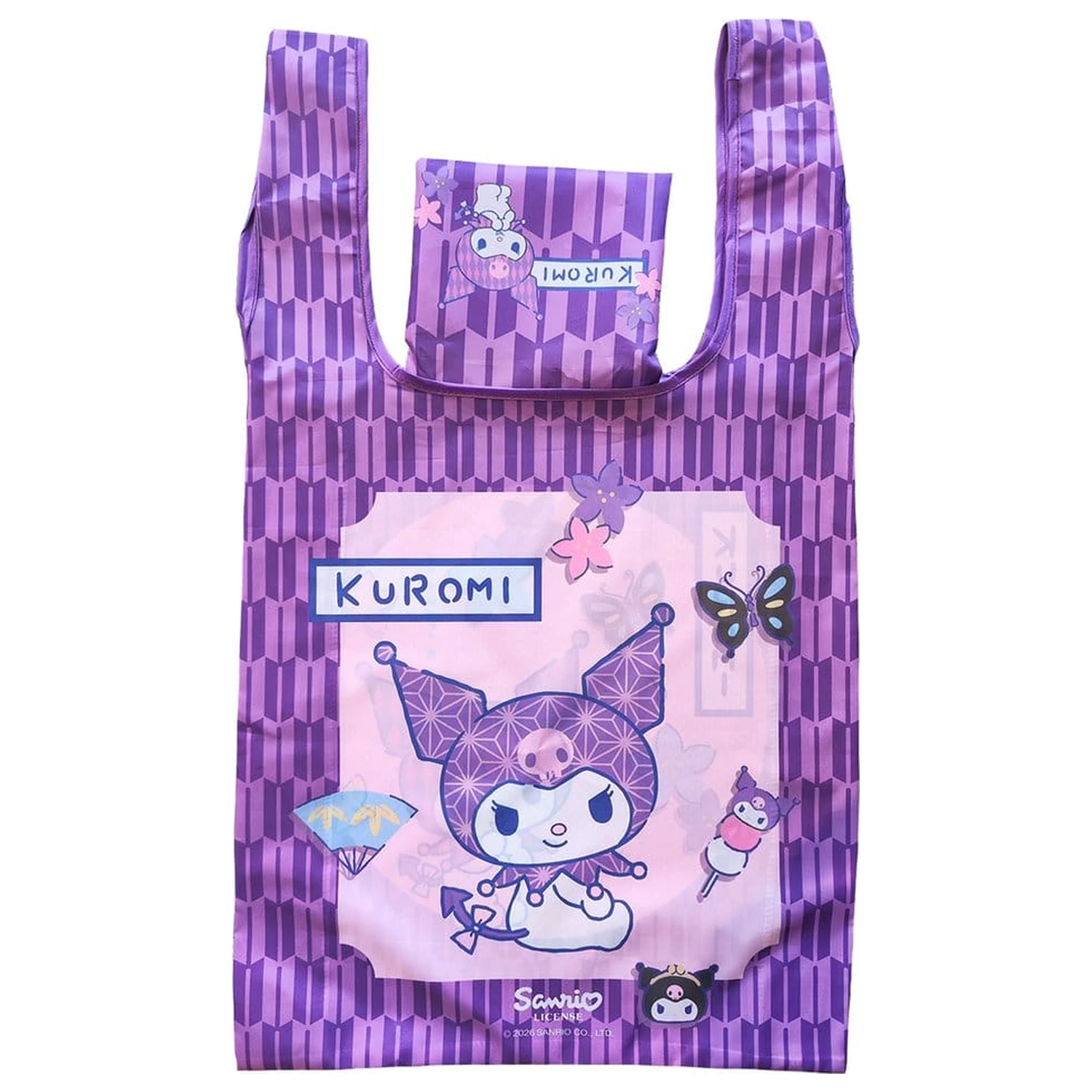 Sanrio Tote Bag Kuromi japonská skladacia taška produktová fotografia