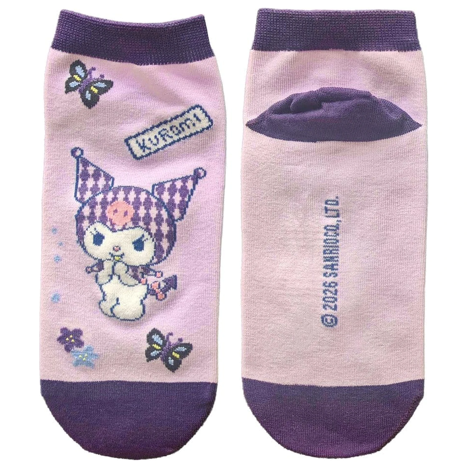 Sanrio ponožky Kuromi japonské krátke 36-40 produktová fotografia