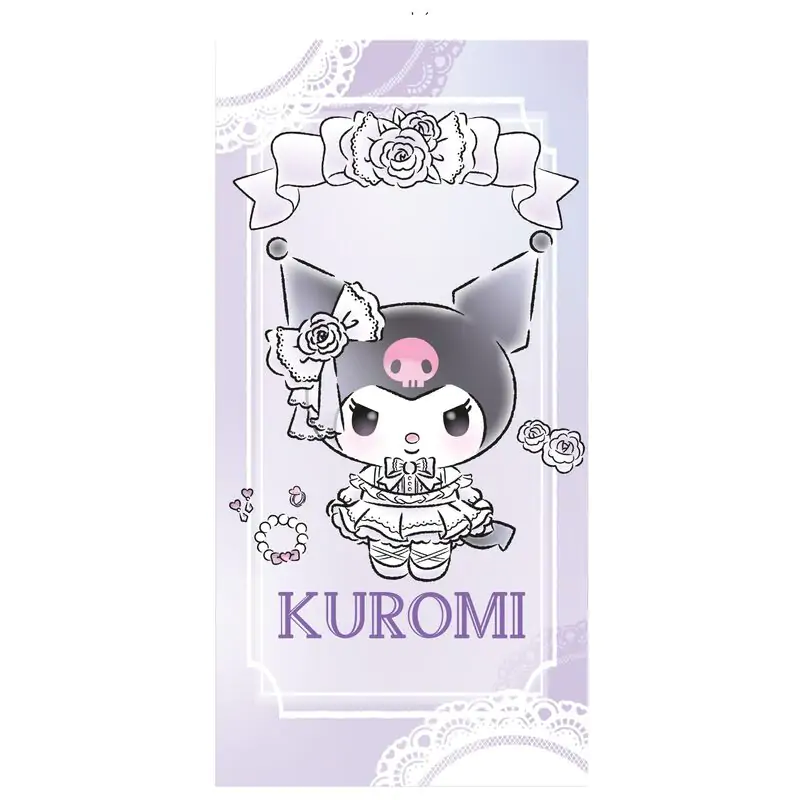 Sanrio Kuromi mikrovláknina plážová osuška termékfotó