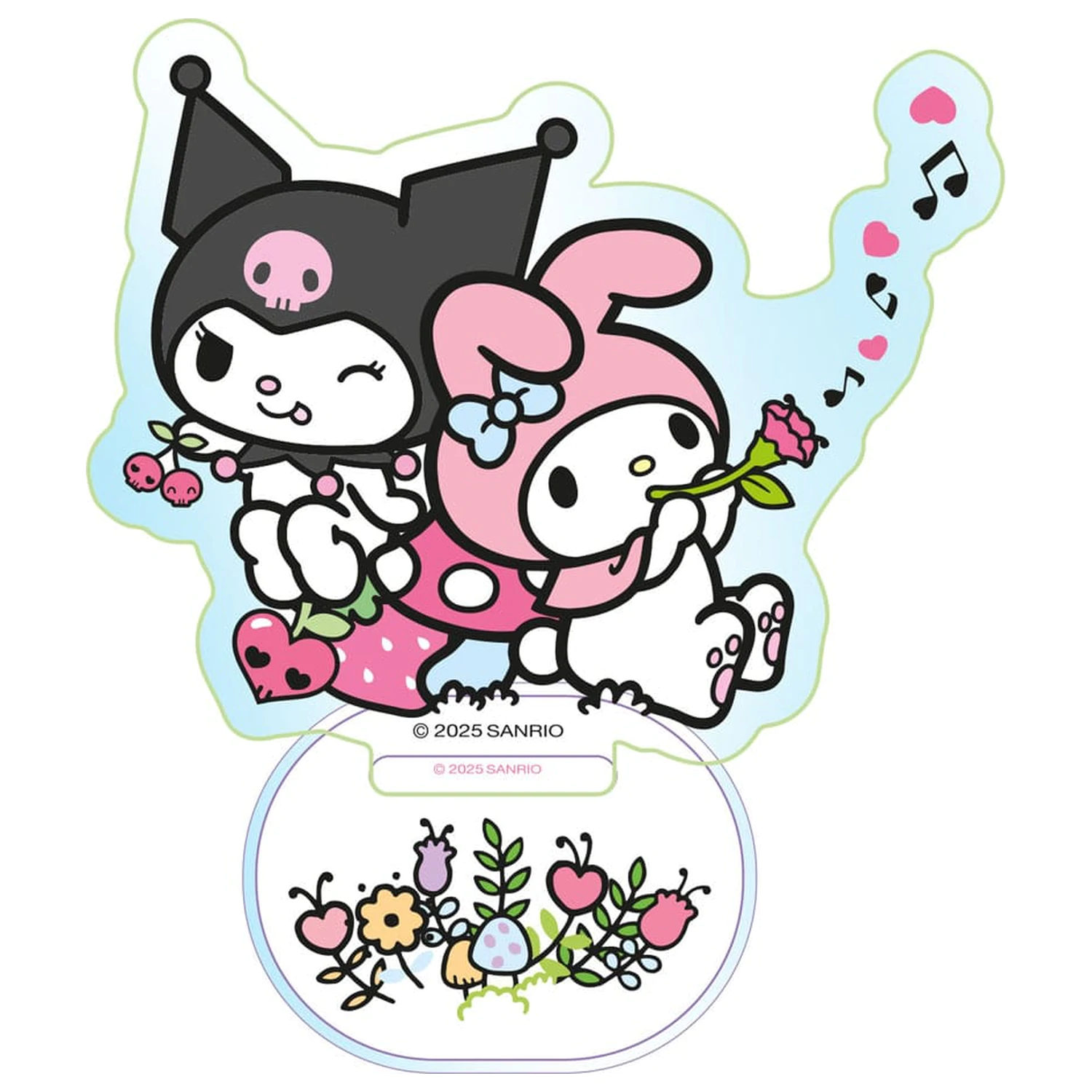 Sanrio Akrylový Stojan Kuromi & My Melody Holographic 6 cm produktová fotografia