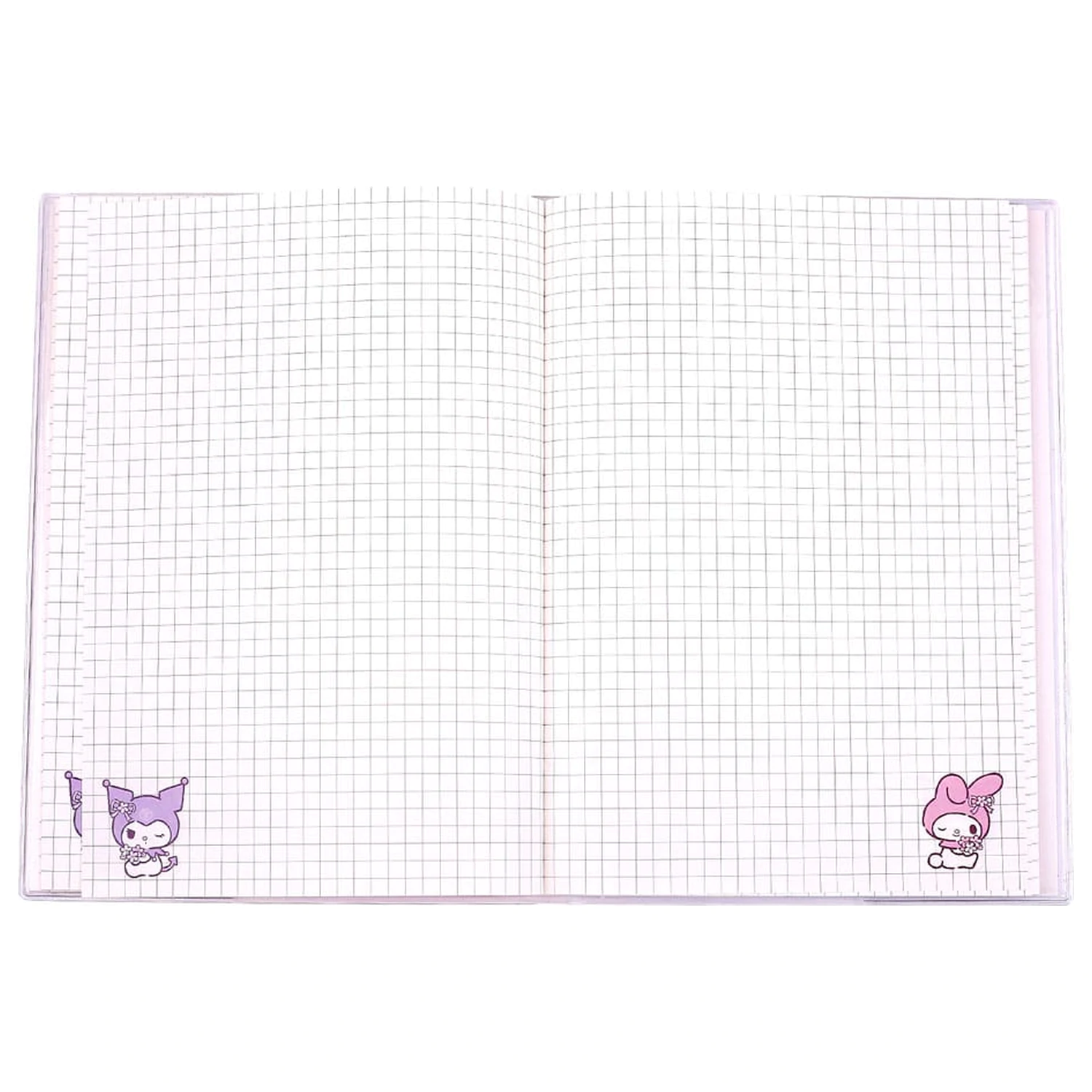 Sanrio Zápisník Kuromi & My Melody Pastel Flower Holographic Checkered produktová fotografia