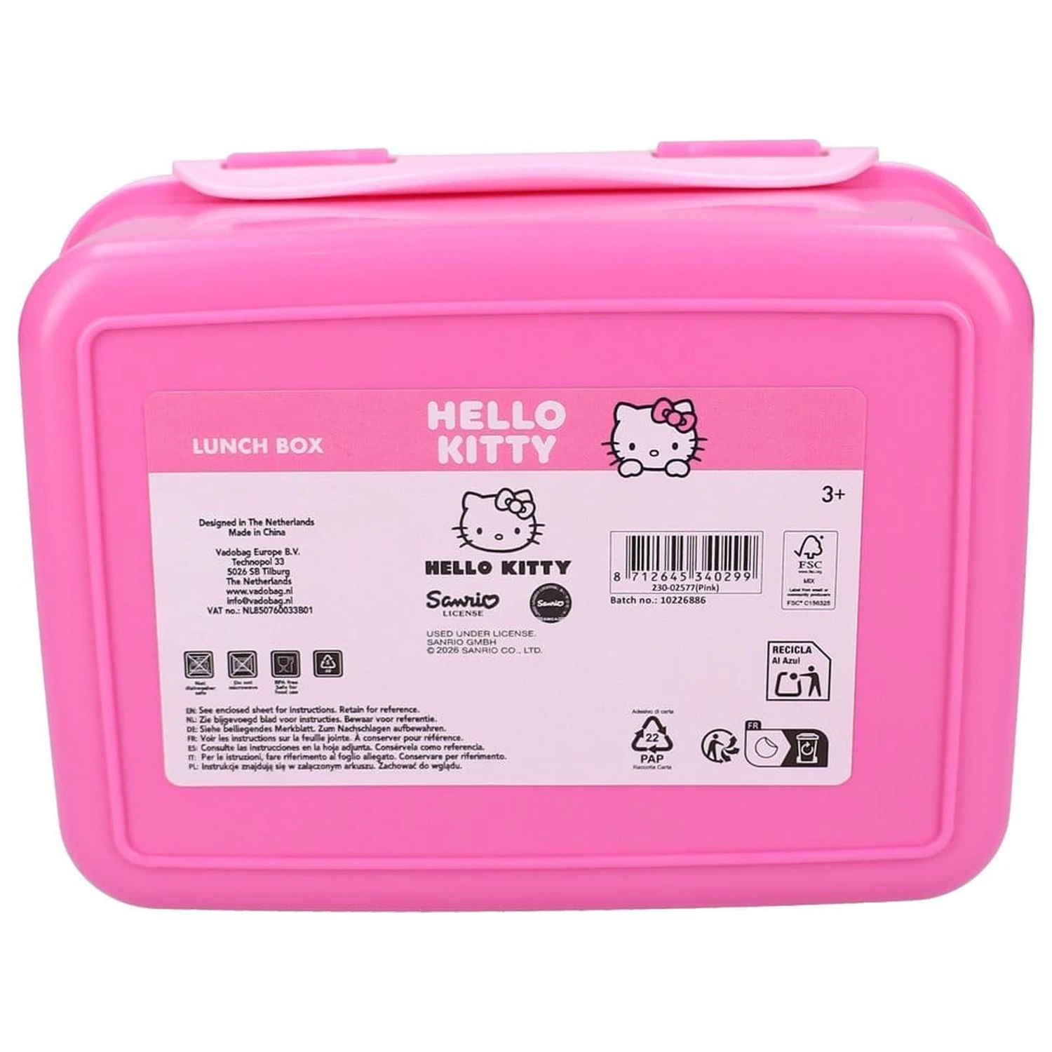 Sanrio Box na obed Lunch Love 18 cm produktová fotografia