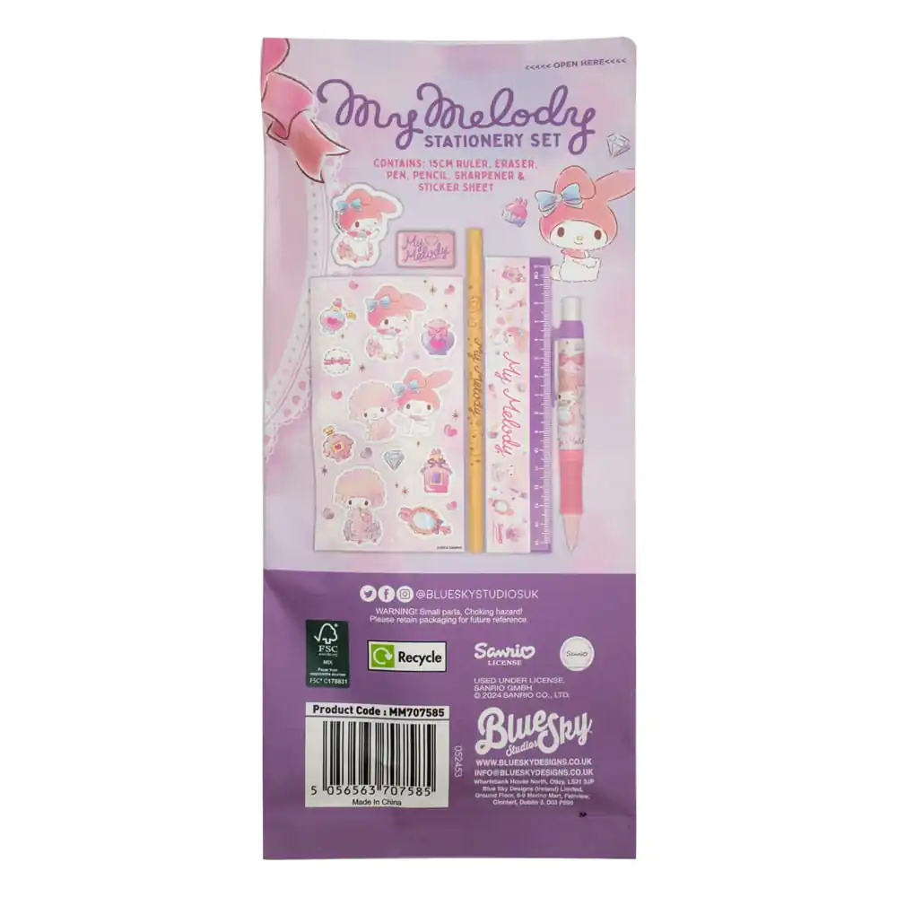 Sanrio Súprava papiernictva 6-balenie My Melody produktová fotografia