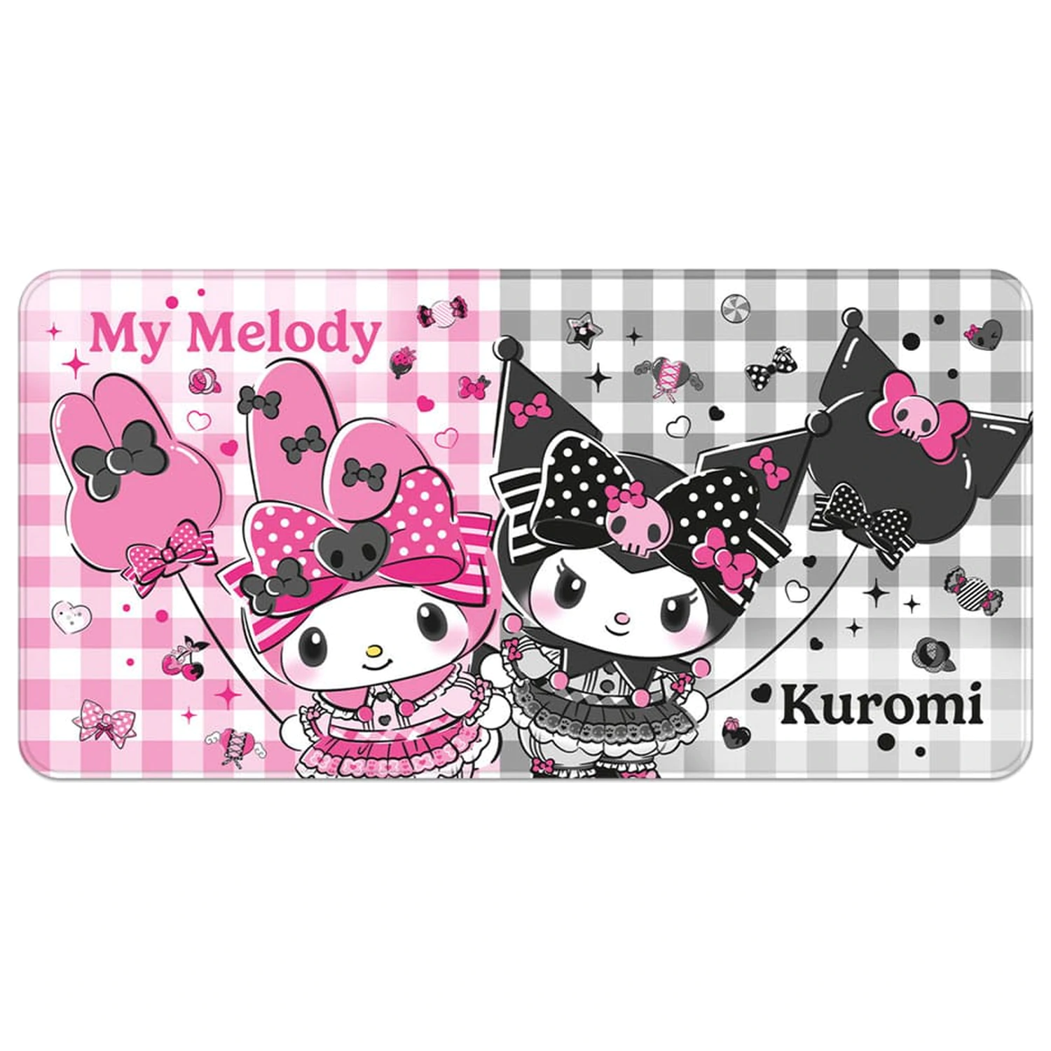 Sanrio Pink Black Party Series XXL Podložka pod myš My Melody & Kuromi produktová fotografia
