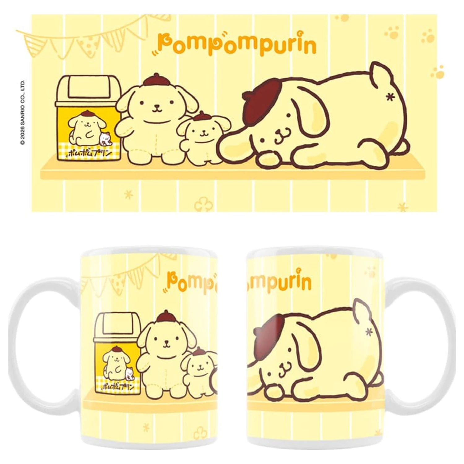 Hrnček Sanrio Pompompurin Squishy Cute Purin 02 produktová fotografia