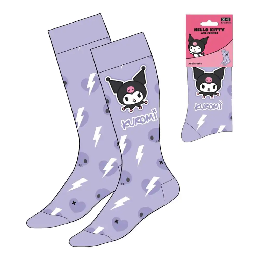 Sanrio Ponožky Kuromi Purple 36-43 produktová fotografia