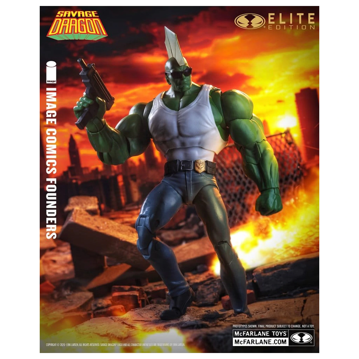 Savage Dragon Image Comics Founders Series McFarlane Elite Edition akčná figúrka Dragon 20 cm produktová fotografia