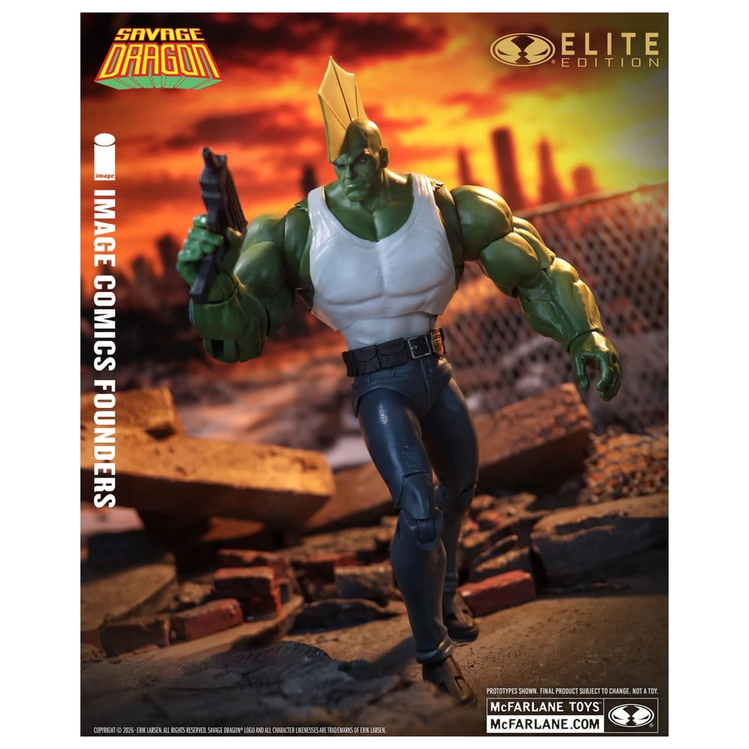 Savage Dragon Image Comics Founders Series McFarlane Elite Edition akčná figúrka Dragon 20 cm produktová fotografia