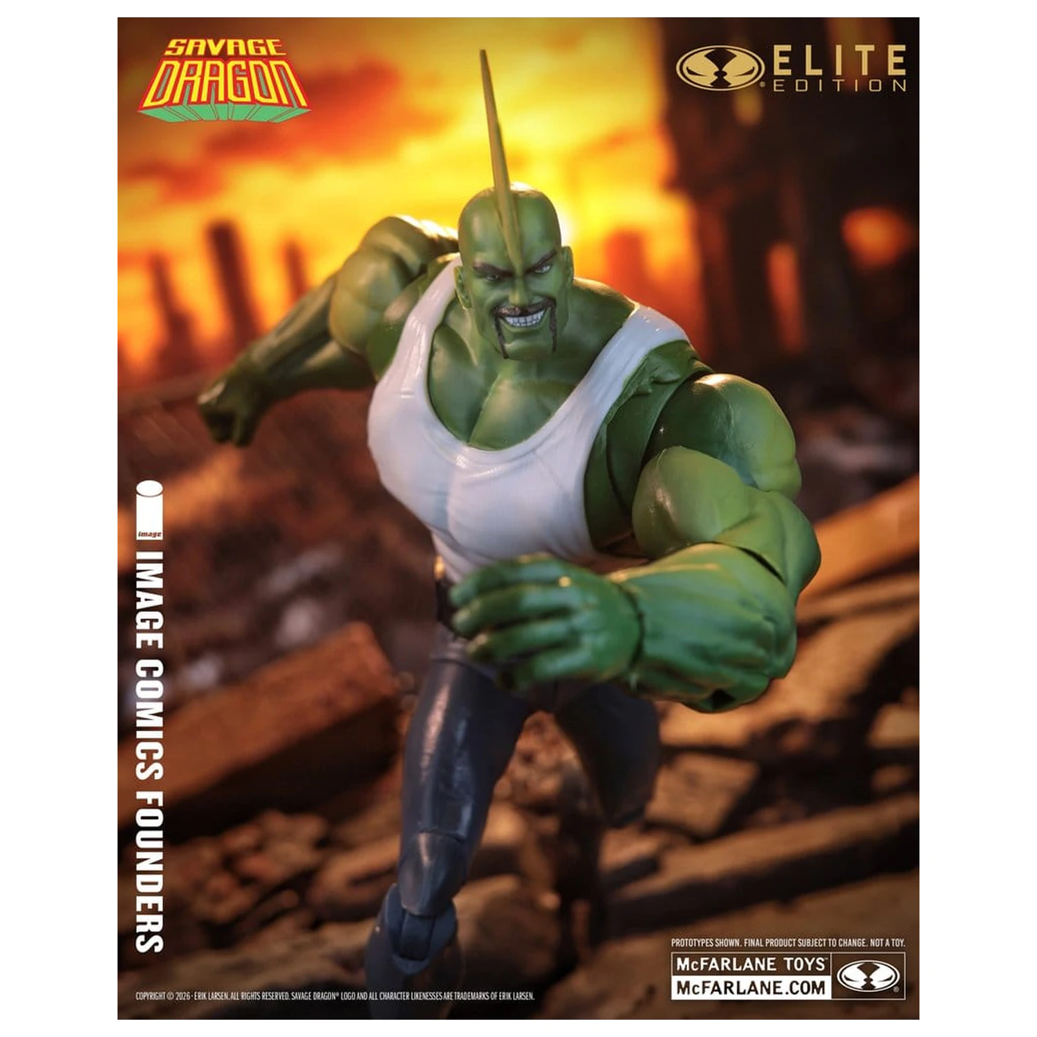 Savage Dragon Image Comics Founders Series McFarlane Elite Edition akčná figúrka Dragon 20 cm produktová fotografia