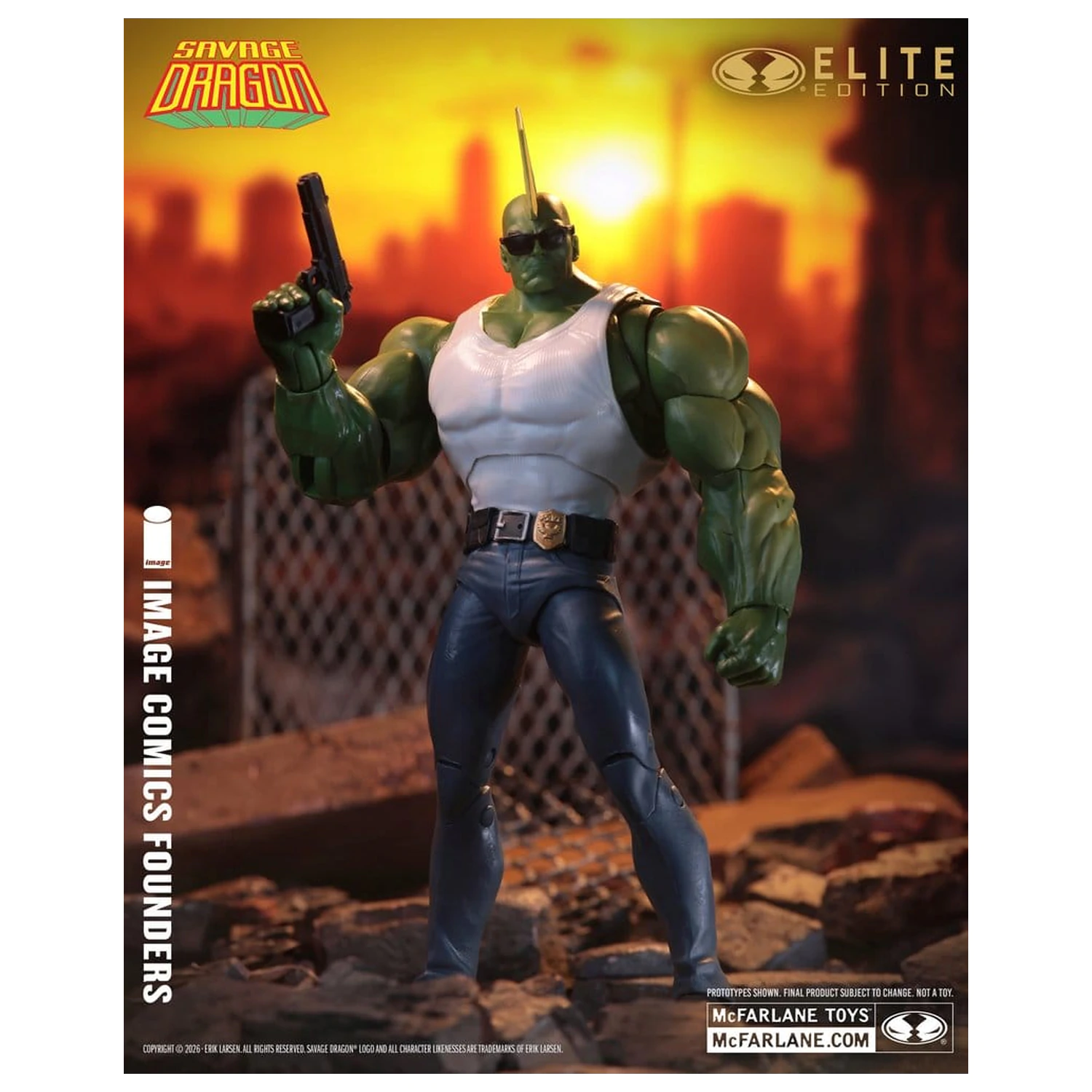 Savage Dragon Image Comics Founders Series McFarlane Elite Edition akčná figúrka Dragon 20 cm produktová fotografia