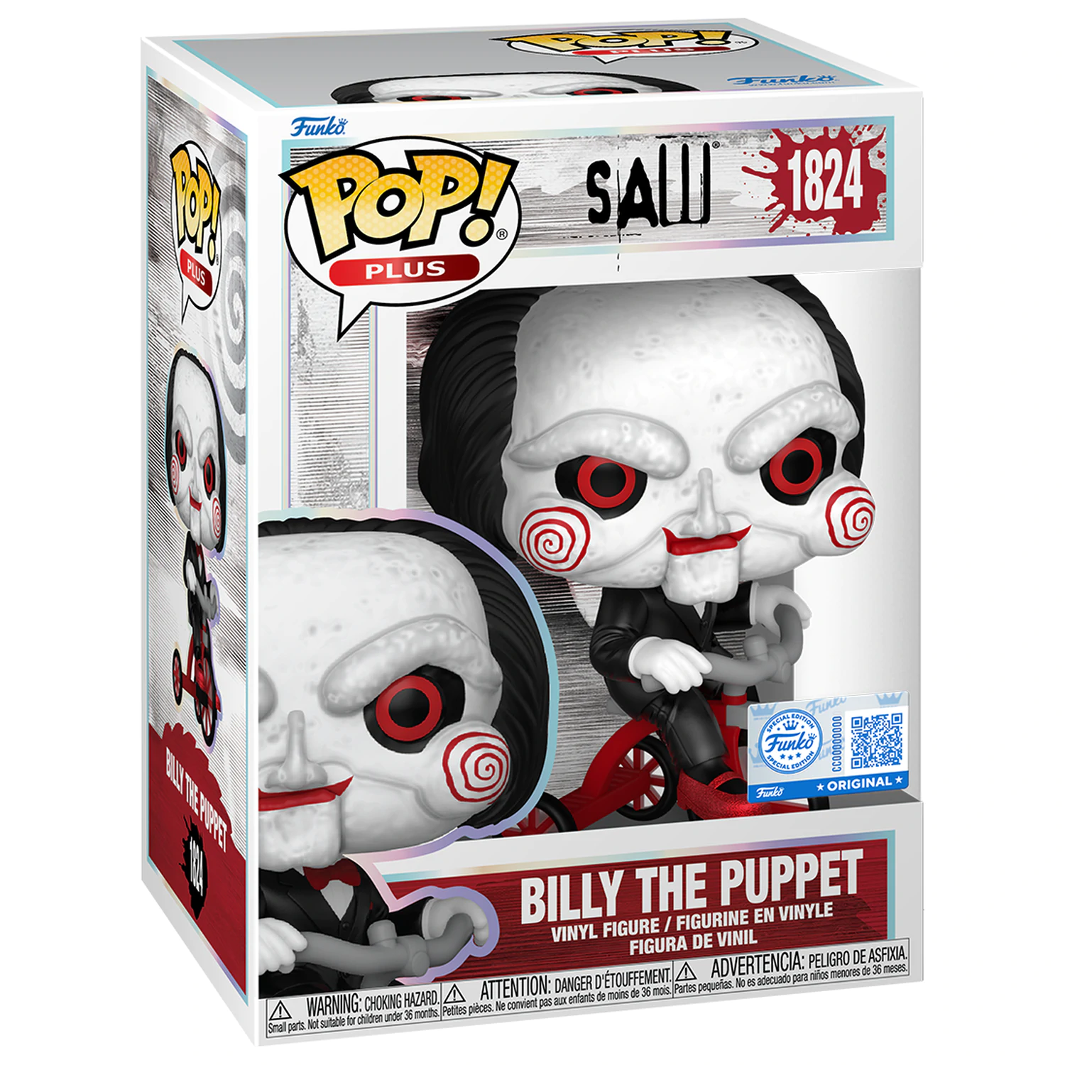 Saw Funko POP! Plus Vinylová figúrka Billy na trojkolke Exkluzívna edícia 9 cm produktová fotografia