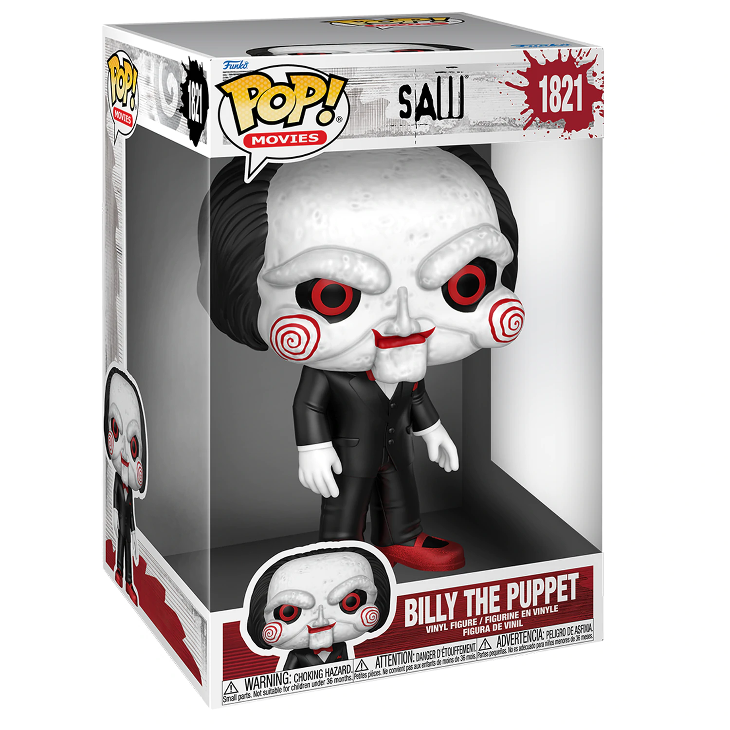 Saw Super Sized Jumbo Funko POP! Movies Vinylová figúrka Billy the Puppet 25 cm produktová fotografia