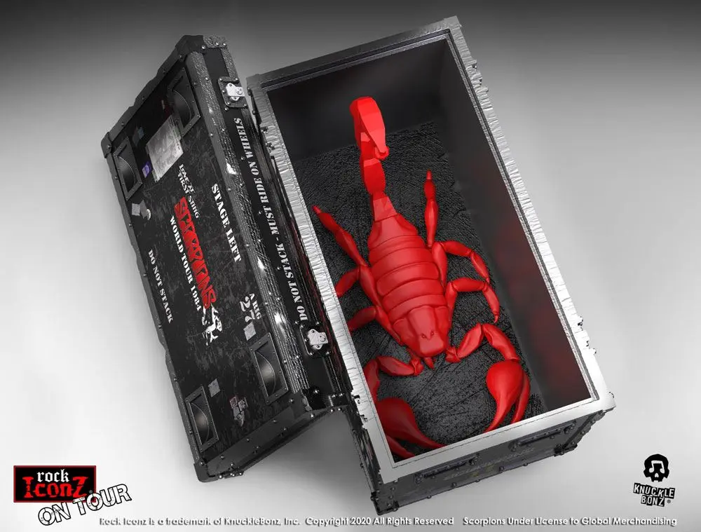 Scorpions Rock Ikonz On Tour World Tour 1984 Road Case Socha + Stage Backdrop produktová fotografia