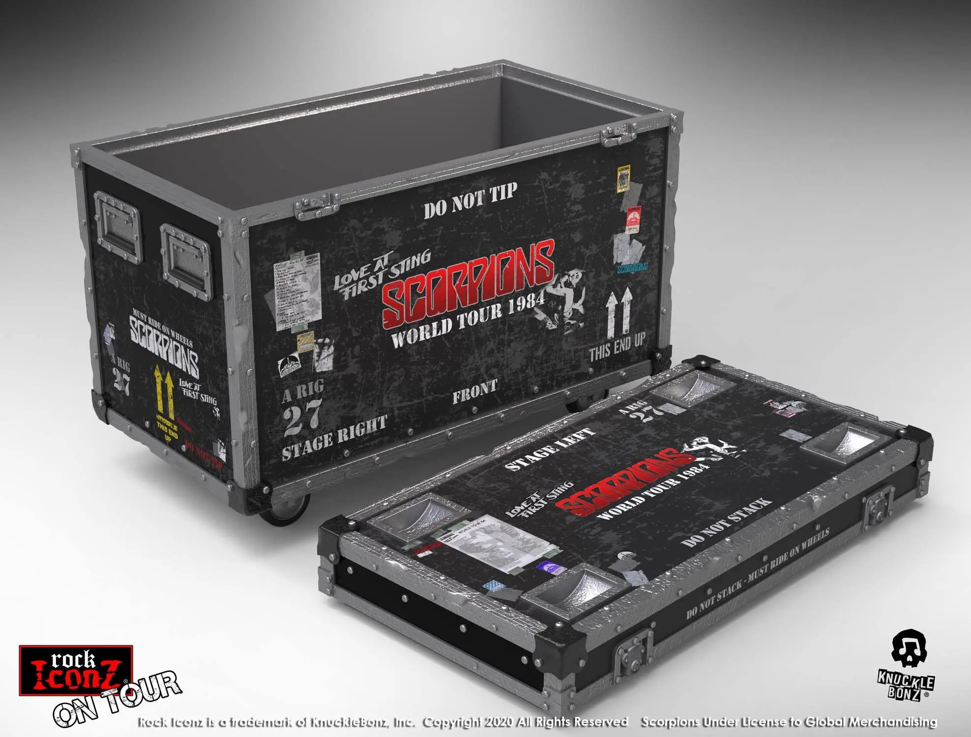 Scorpions Rock Ikonz On Tour World Tour 1984 Road Case Socha + Stage Backdrop produktová fotografia