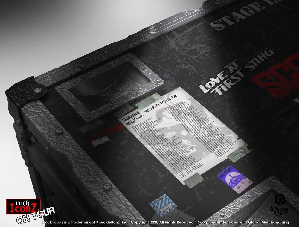 Scorpions Rock Ikonz On Tour World Tour 1984 Road Case Socha + Stage Backdrop produktová fotografia