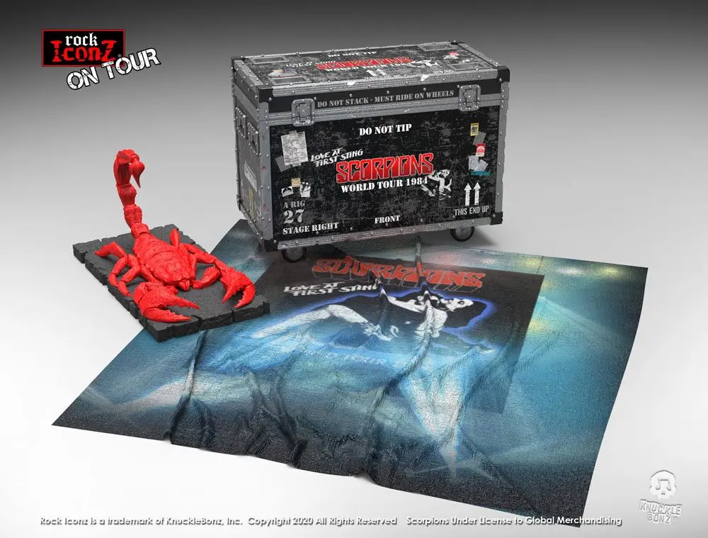 Scorpions Rock Ikonz On Tour World Tour 1984 Road Case Socha + Stage Backdrop produktová fotografia