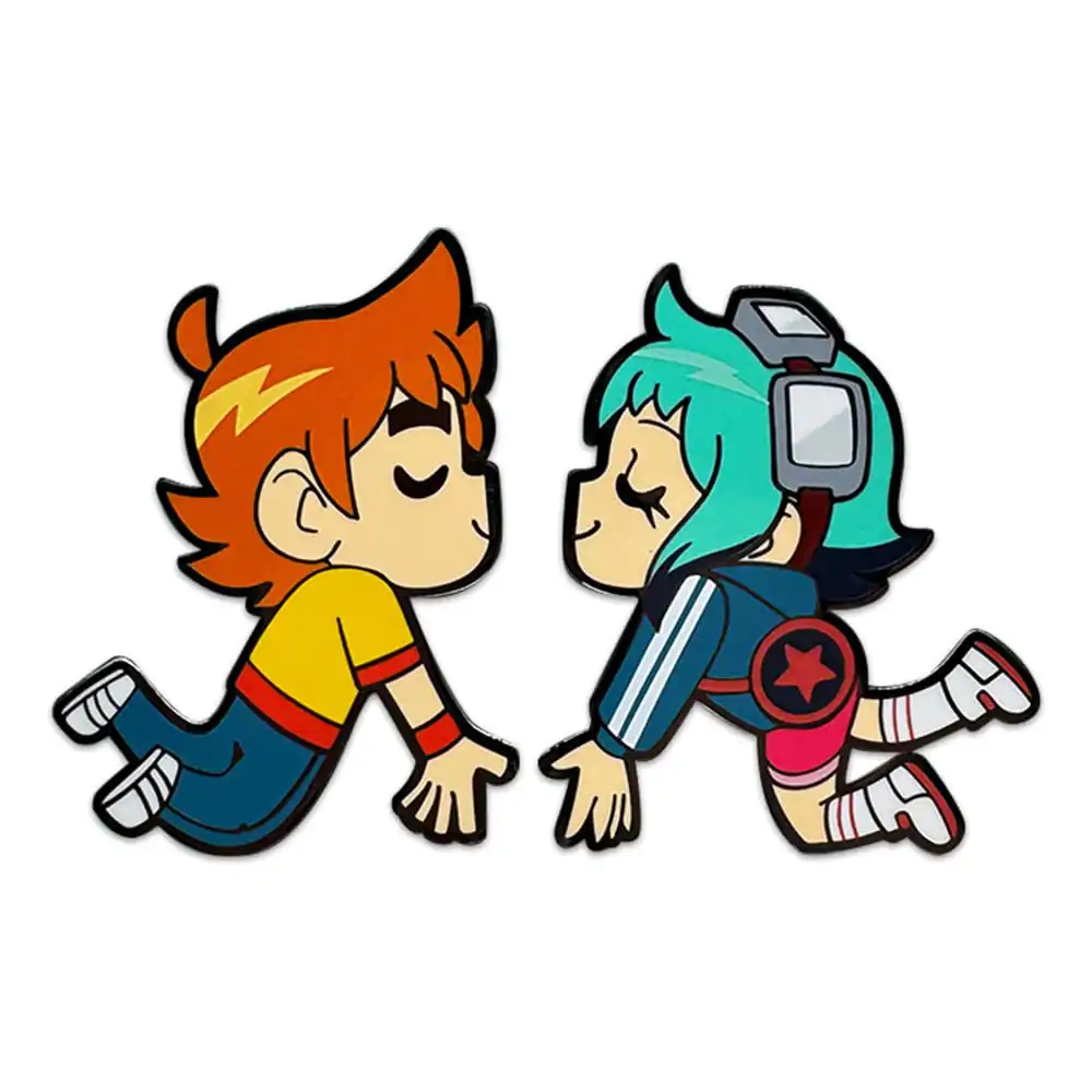 Scott Pilgrim Pin Odznak Scott & Ramona Kissing 5 cm produktová fotografia