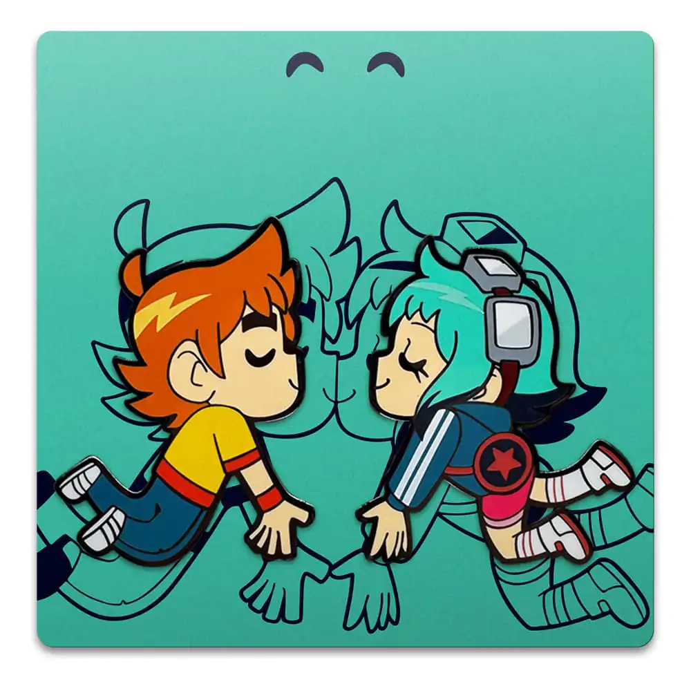 Scott Pilgrim Pin Odznak Scott & Ramona Kissing 5 cm produktová fotografia