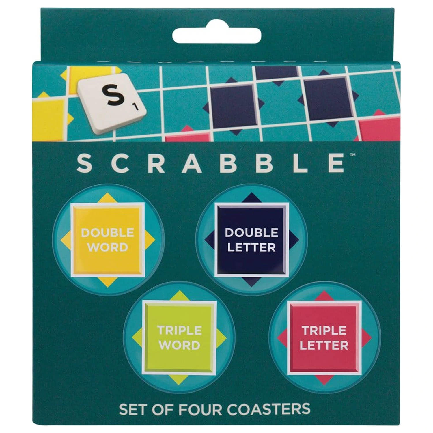 Scrabble Podložka 4-balenie s potlačou z kovu produktová fotografia