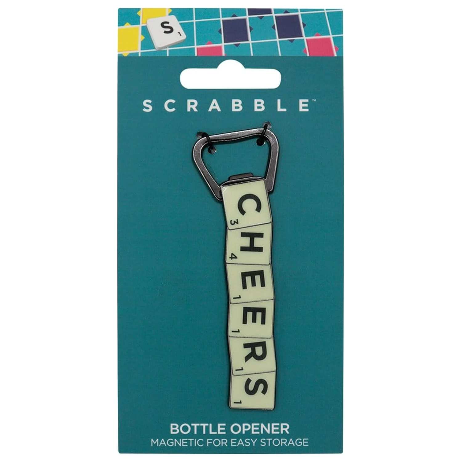 Scrabble Otvárač na fľaše Magnetic Cheers produktová fotografia